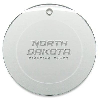 North Dakota 3'' Glass Round Ornament