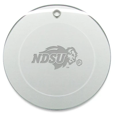 NDSU Bison 3'' Glass Round Ornament