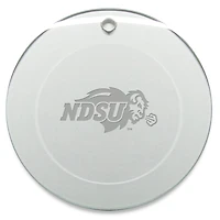 NDSU Bison 3'' Glass Round Ornament