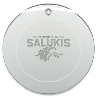 Southern Illinois Salukis 3'' Glass Round Ornament