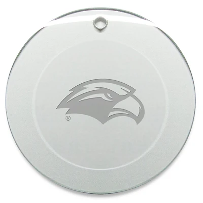 Southern Miss Golden Eagles 3'' Glass Round Ornament