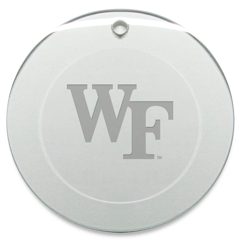 Wake Forest Demon Deacons 3'' Glass Round Ornament