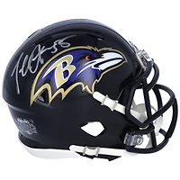 Terrell Suggs Baltimore Ravens Autographed Riddell Speed Mini Helmet