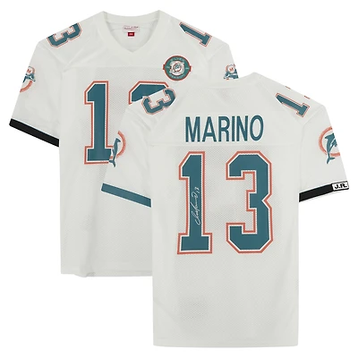Dan Marino Miami Dolphins Autographed White Mitchell & Ness Authentic Jersey