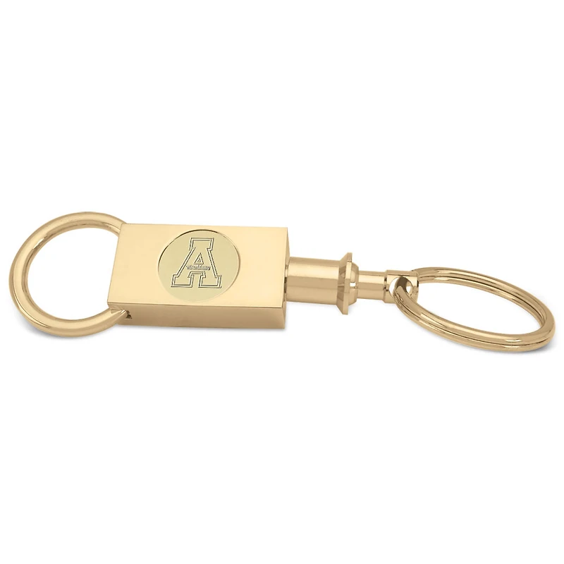 Gold Appalachian State Mountaineers Team Logo Two-Section Key Ring