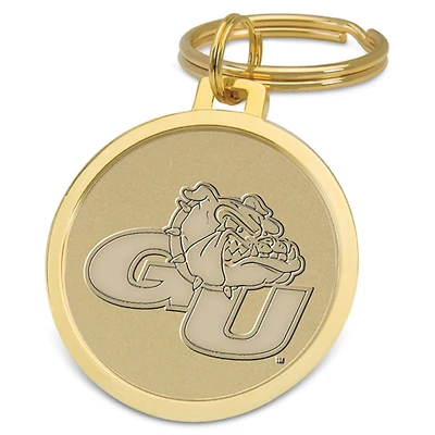 Gold Gonzaga Bulldogs Team Logo Split-Wire Key Ring