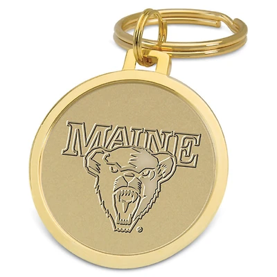 Gold Maine Black Bears Team Logo Split-Wire Key Ring