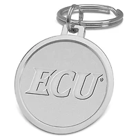 Silver ECU Pirates Team Logo Split-Wire Key Ring