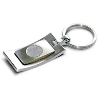 Silver Memphis Tigers Team Logo Curve Key Ring