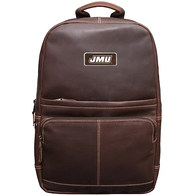 Brown James Madison Dukes Logo Plate Kannah Canyon Backpack