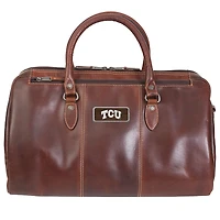 Brown TCU Horned Frogs Logo Plate Niagara Canyon Duffel Bag