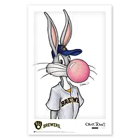 Bugs Bunny Milwaukee Brewers 11'' x 17'' Looney Tunes Fine Art Print