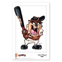 Tasmanian Devil San Francisco Giants 11'' x 17'' Looney Tunes Fine Art Print