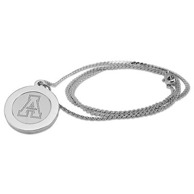 Women's Silver Appalachian State Mountaineers Pendant Necklace