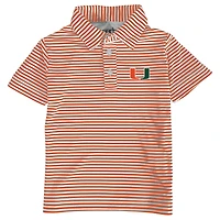 Toddler Garb Orange/White Miami Hurricanes Carson Polo