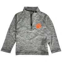 Toddler Garb Heathered Gray Clemson Tigers Matthew Quarter-Zip Pullover Jacket