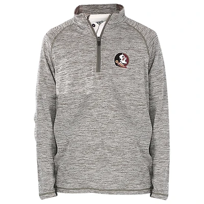 Youth Garb Heathered Gray Florida State Seminoles Matthew Quarter-Zip Pullover Jacket
