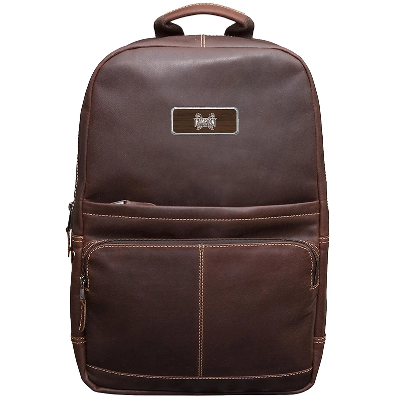Brown Hampton Pirates Logo Plate Kannah Canyon Backpack