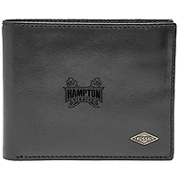 Men's Fossil Black Hampton Pirates Ryan RFID Flip ID Bi-Fold Wallet