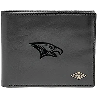 Men's Fossil Black North Carolina Central Eagles Ryan RFID Flip ID Bi-Fold Wallet