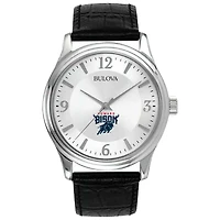 Silver Howard Bison Leather Watch
