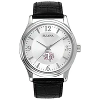 Silver Texas Southern Tigers Leather Watch