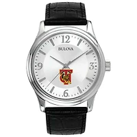 Silver Tuskegee Golden Tigers Leather Watch