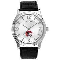 Silver Winston-Salem State Rams Leather Watch