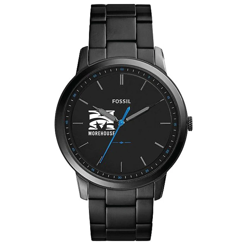 Fossil Black Morehouse Maroon Tigers The Minimalist Slim Stainless Steel Watch