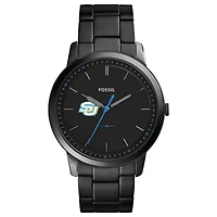 Fossil Black Southern University Jaguars The Minimalist Slim Stainless Steel Watch