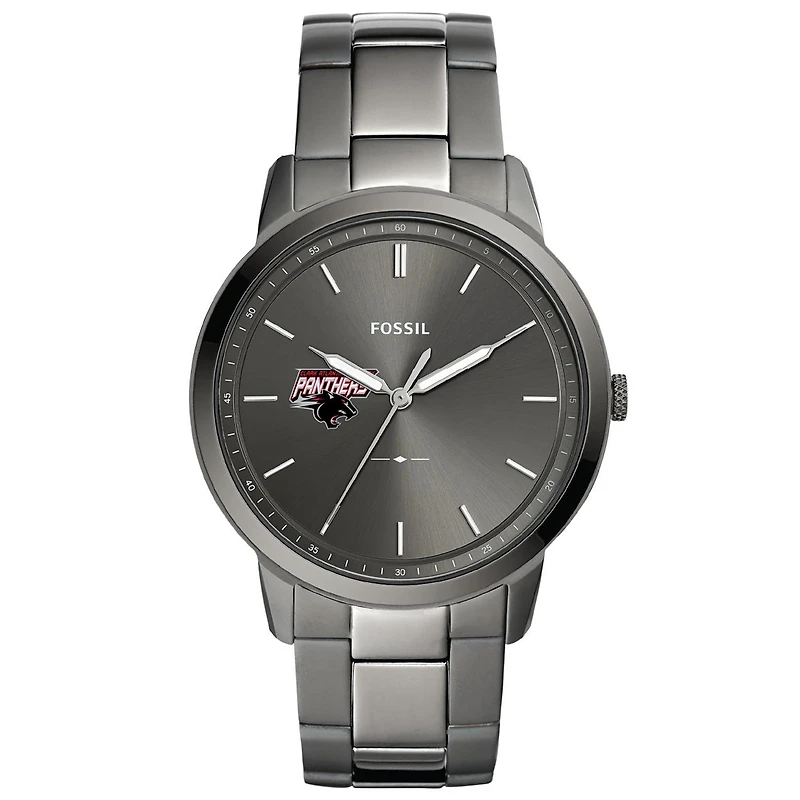 Men's Fossil Clark Atlanta University Panthers The Minimalist Three-Hand Smoke Watch