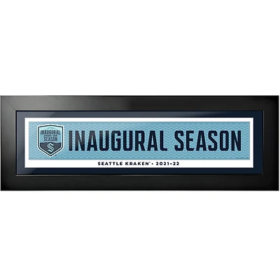 Seattle Kraken 2021 Inaugural Season 6'' x 22'' Framed Photo