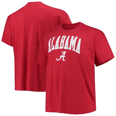 Men's Champion Crimson Alabama Tide Big & Tall Arch Over Wordmark T-Shirt