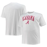 Men's Champion White Alabama Crimson Tide Big & Tall Arch Over Wordmark T-Shirt
