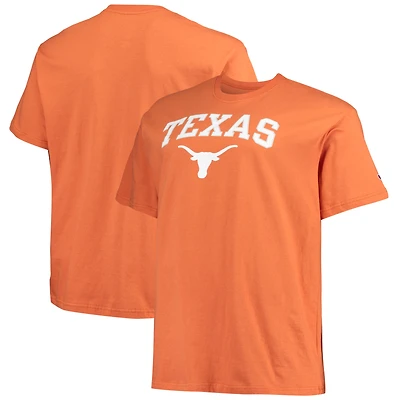 Men's Champion Texas Orange Longhorns Big & Tall Arch Over Wordmark T-Shirt