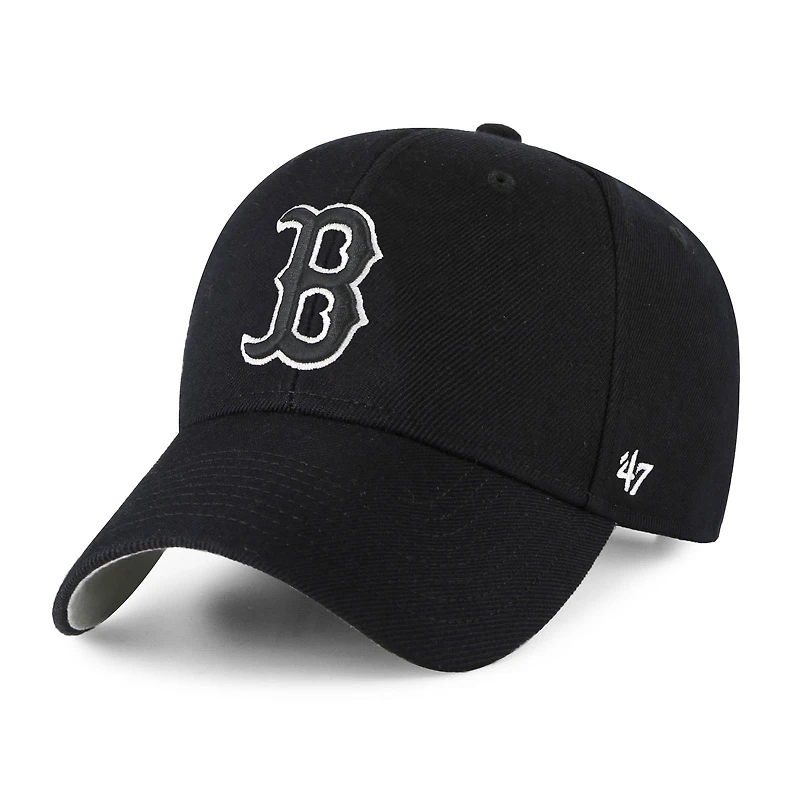Men's '47 Black Boston Red Sox Team MVP Adjustable Hat