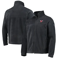 Men's Columbia Black Chicago Bulls Flanker Full-Zip Jacket