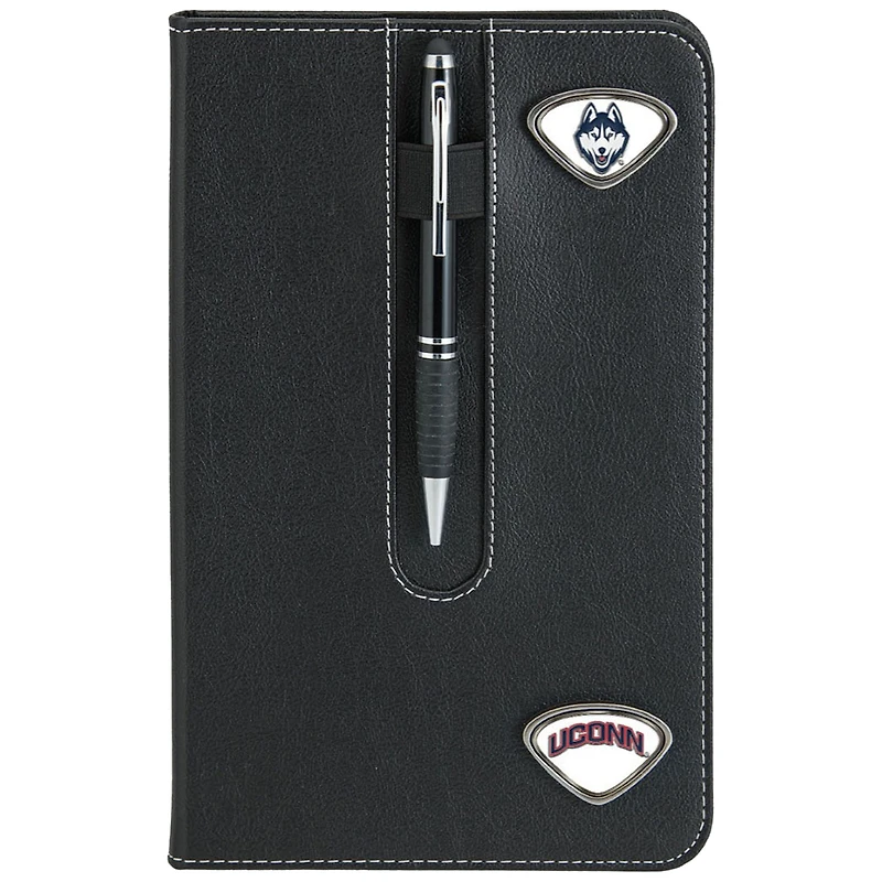 Black UConn Huskies Business Notebook