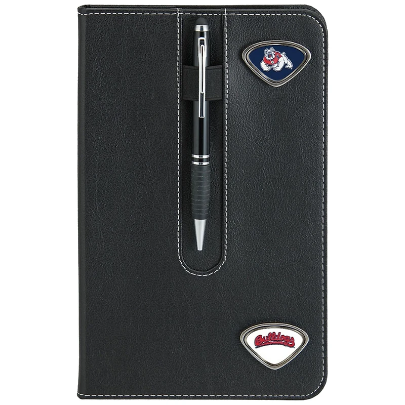 Black Fresno State Bulldogs Business Notebook