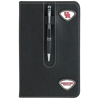 Black Houston Cougars Business Notebook