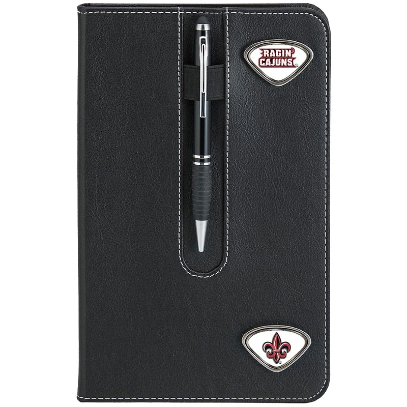 Black Louisiana Ragin' Cajuns Business Notebook