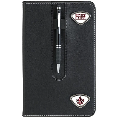 Black Louisiana Ragin' Cajuns Business Notebook