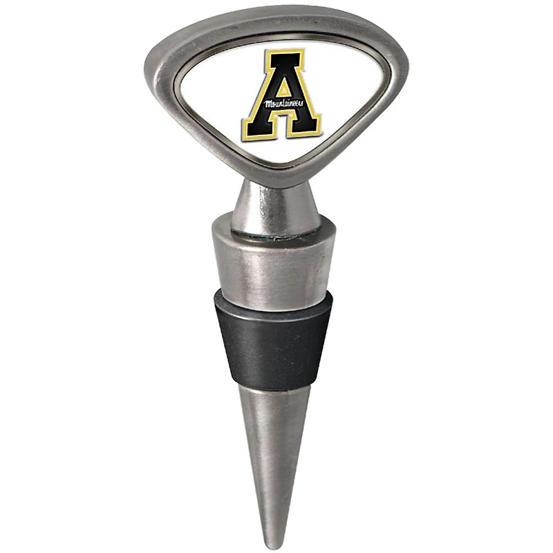Silver Appalachian State Mountaineers Wine Stopper