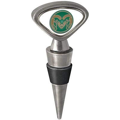 Silver Colorado State Rams Wine Stopper