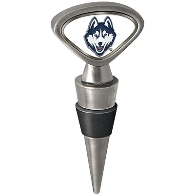 Silver UConn Huskies Wine Stopper