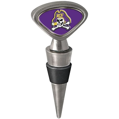 Silver ECU Pirates Wine Stopper