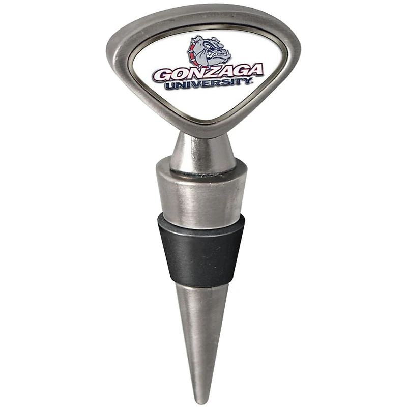 Silver Gonzaga Bulldogs Wine Stopper