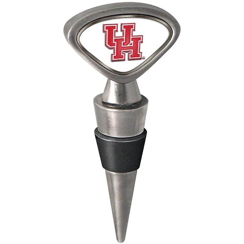 Silver Houston Cougars Wine Stopper