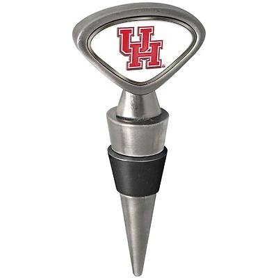 Silver Houston Cougars Wine Stopper
