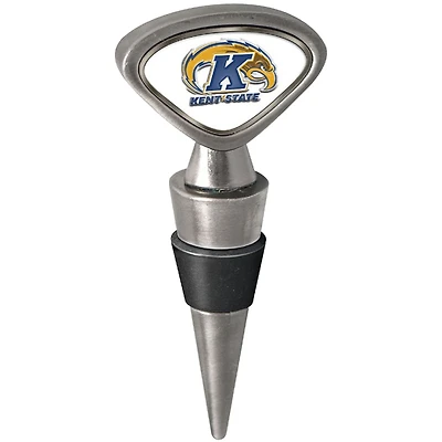 Silver Kent State Golden Flashes Wine Stopper